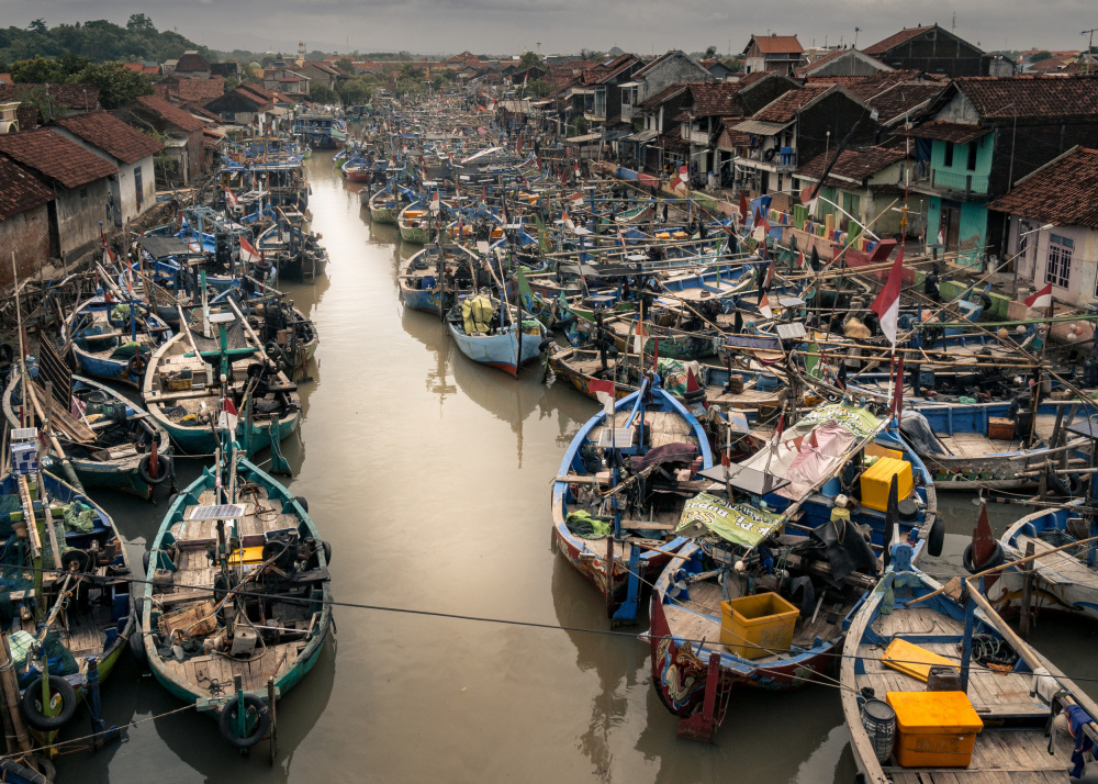 Fishing village overview von Alin Federiga