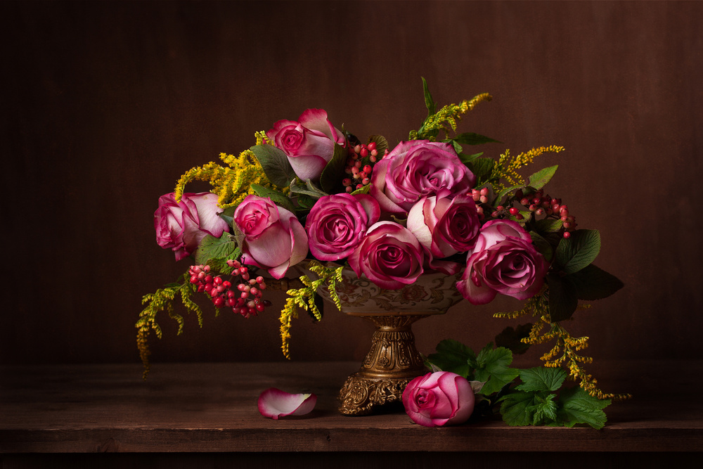 Still life with roses von Alina Lankina