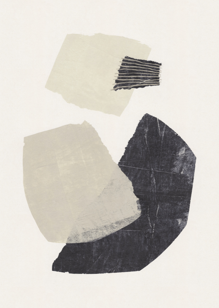 Monochrome Shapes #1 von Alisa Galitsyna