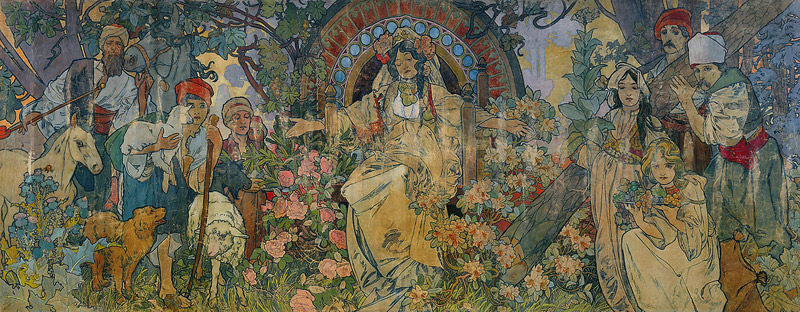 Die Allegorie von Bosnien und Herzegowina von Alphonse Mucha