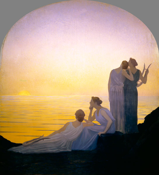 Abend im antiken Griechenland. von Alphonse Osbert