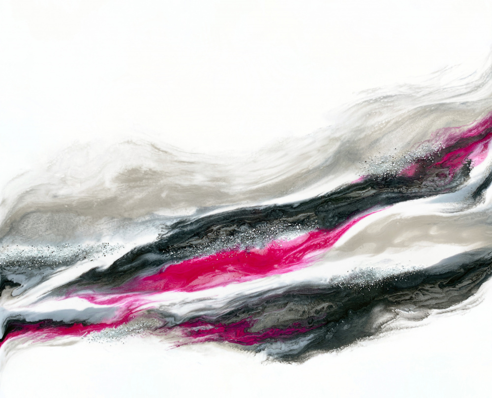 Fuschia and Silver Wave von Alyson Storms