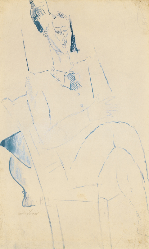 Porträt von Jean Cocteau von Amedeo Modigliani