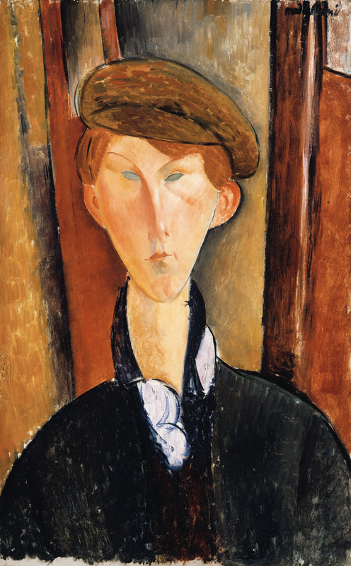 Young man with cap von Amedeo Modigliani