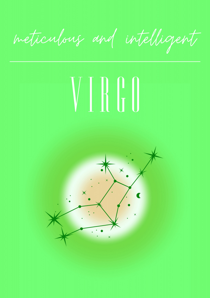 Virgo Zodiac Print Art von Amélie