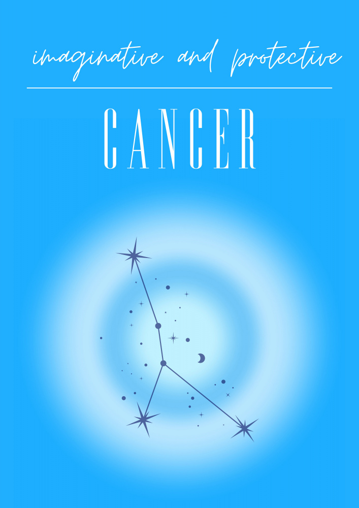 Cancer Zodiac Print Art von Amélie