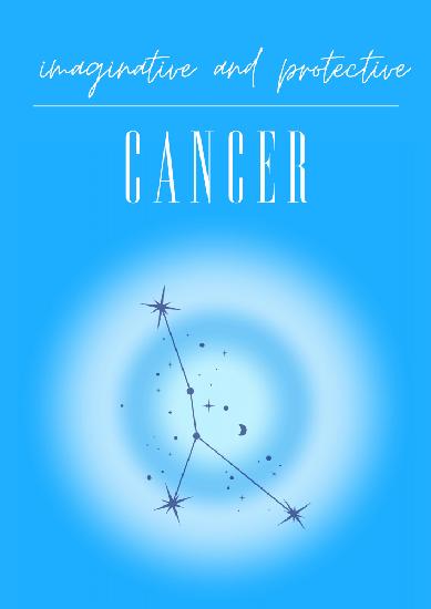 Cancer Zodiac Print Art