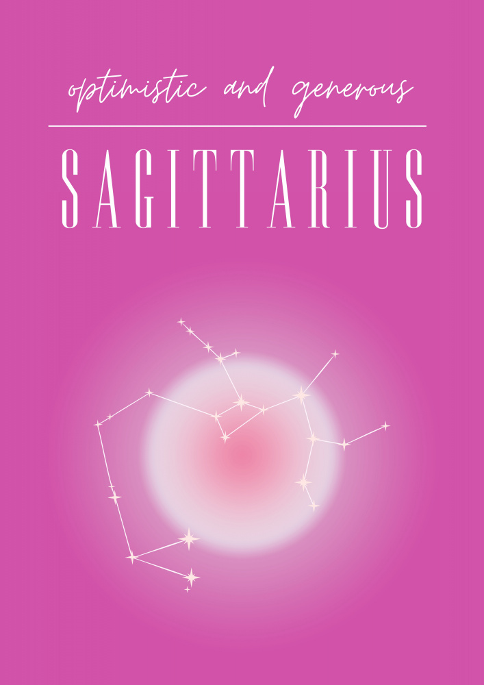 Sagittarius Zodiac Print Art von Amélie