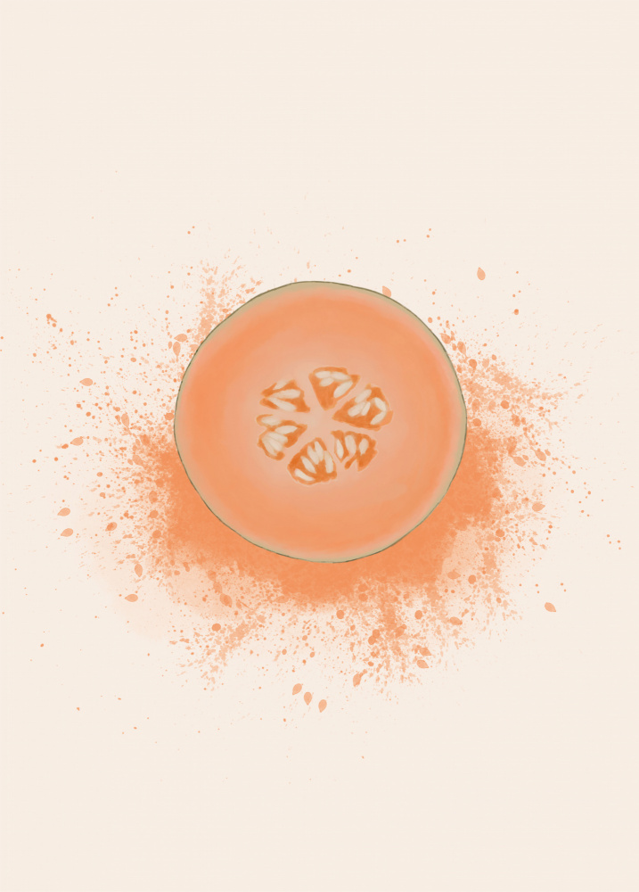 Cantaloupe Splash von Aminah Eleonora