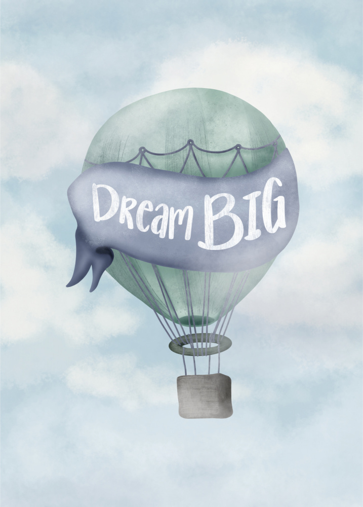 Dream Big Blue von Aminah Eleonora