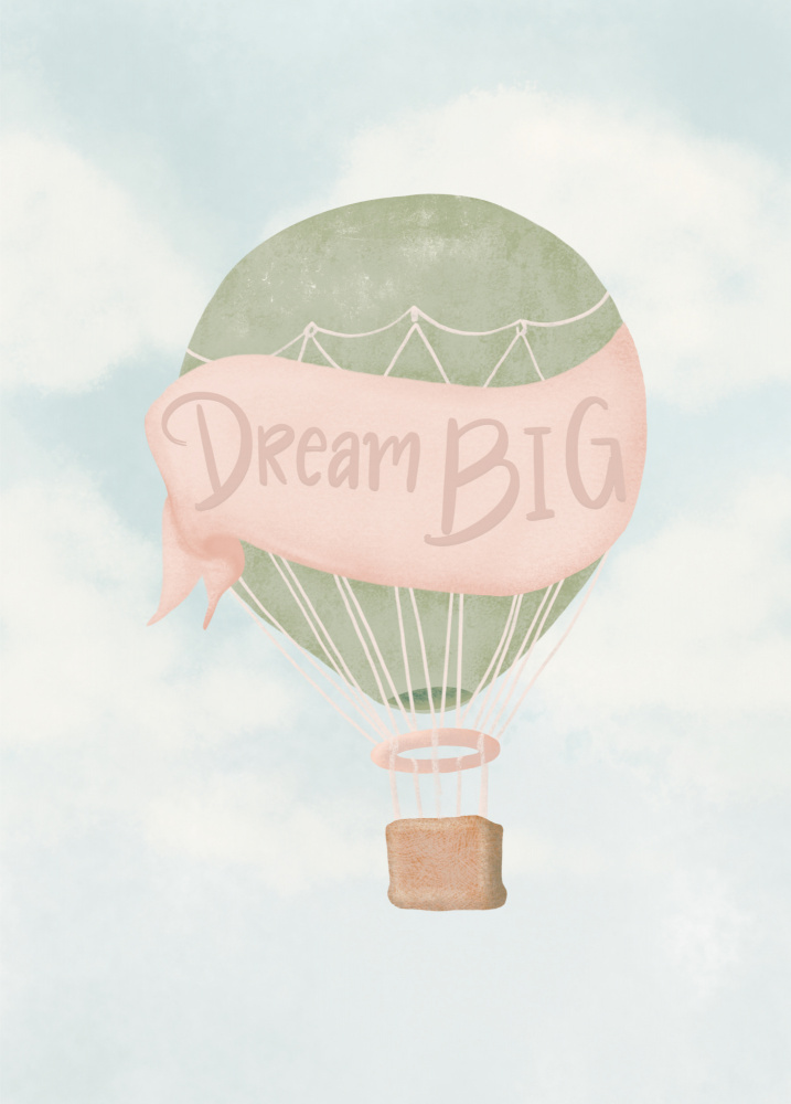 Dream Big Pink von Aminah Eleonora