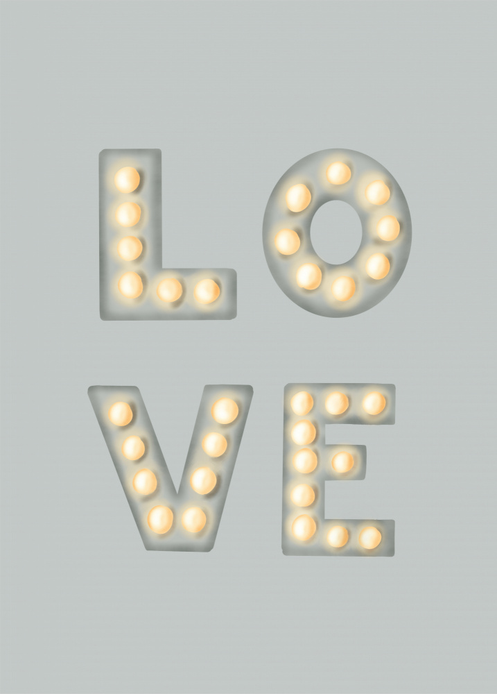 LOVE Light Letters Green von Aminah Eleonora