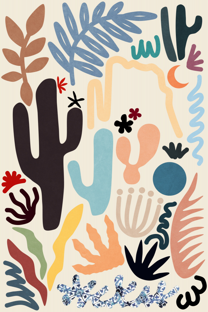 Desert Flora Colors and Shapes von amini54