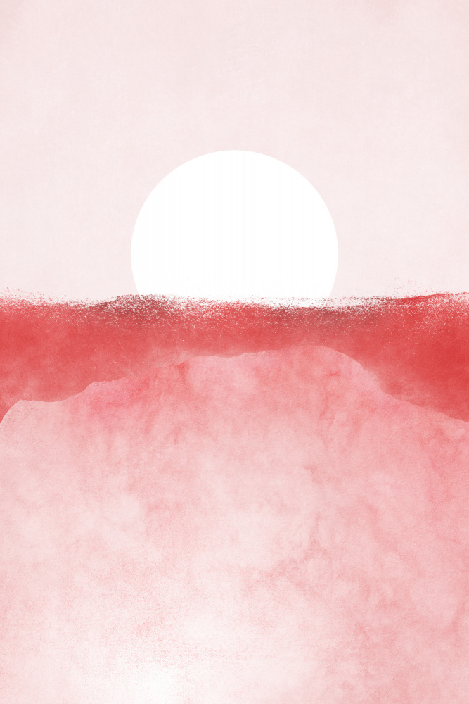 Minimal Landscape Pink 01 von amini54