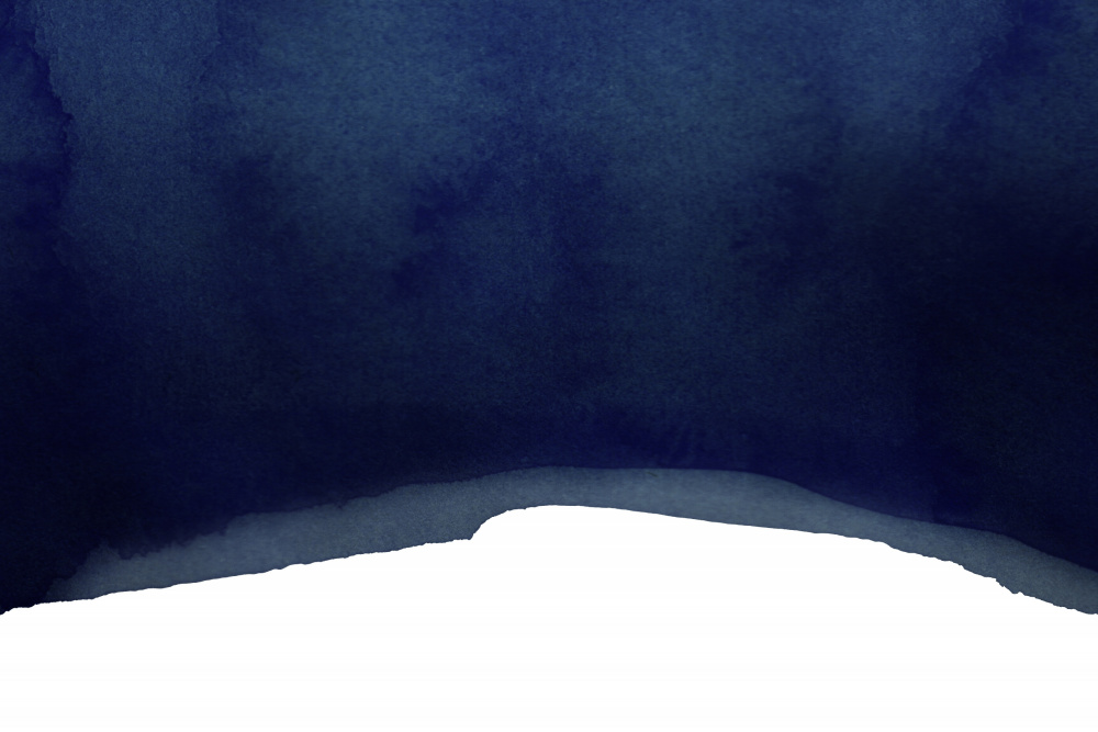 Minimal Navy Blue Abstract 02 Landscape von amini54