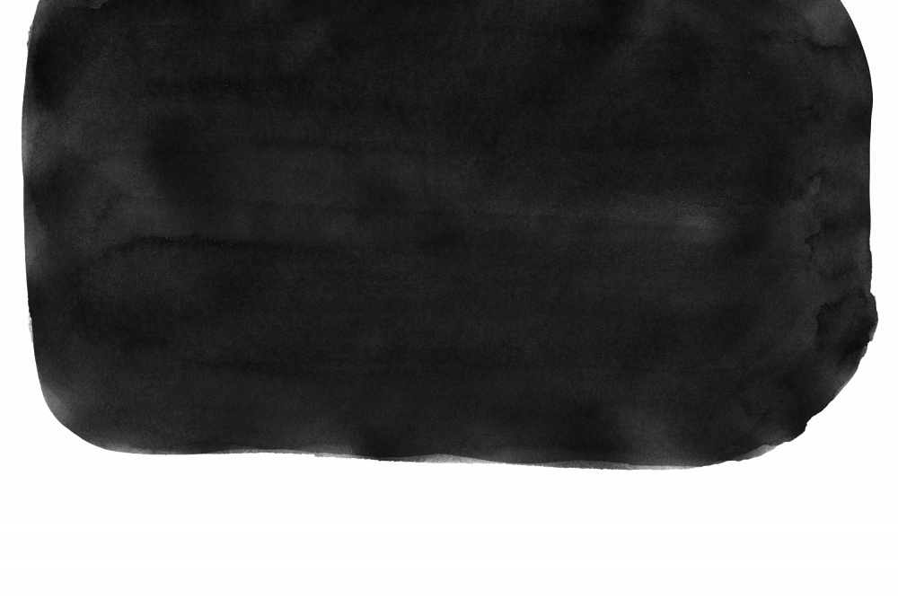 Minimal Black and White Abstract 05 Brushstroke von amini54