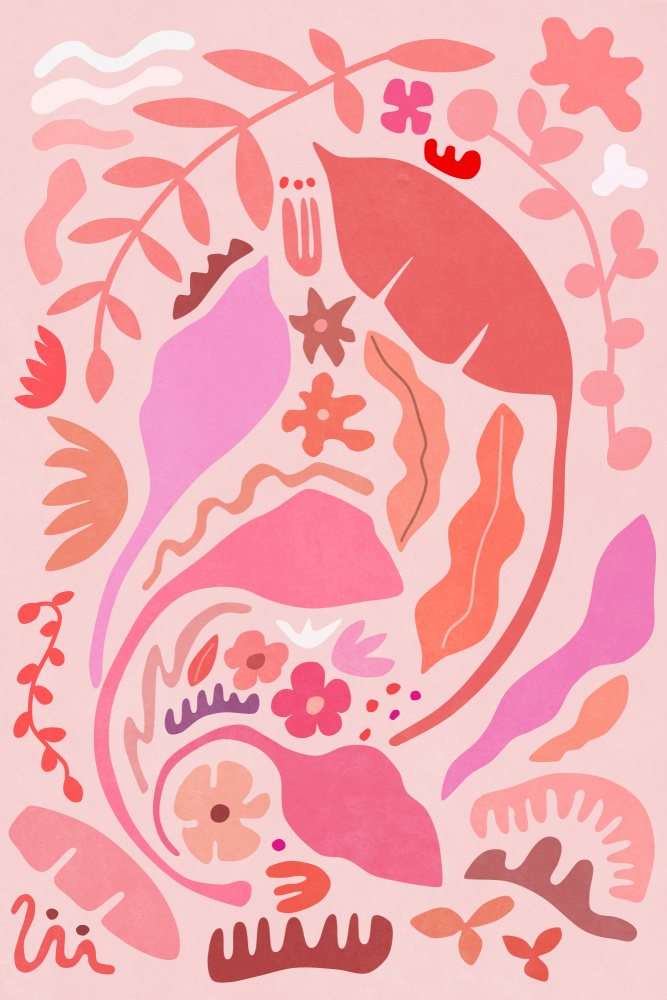 Pink Garden Colors and Shapes von amini54