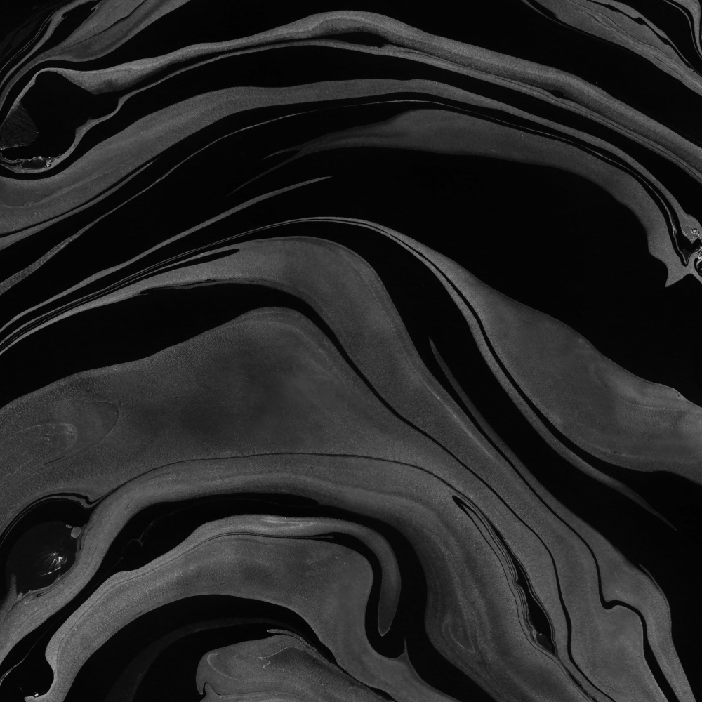 Ink Marbling Black and White 08 von amini54