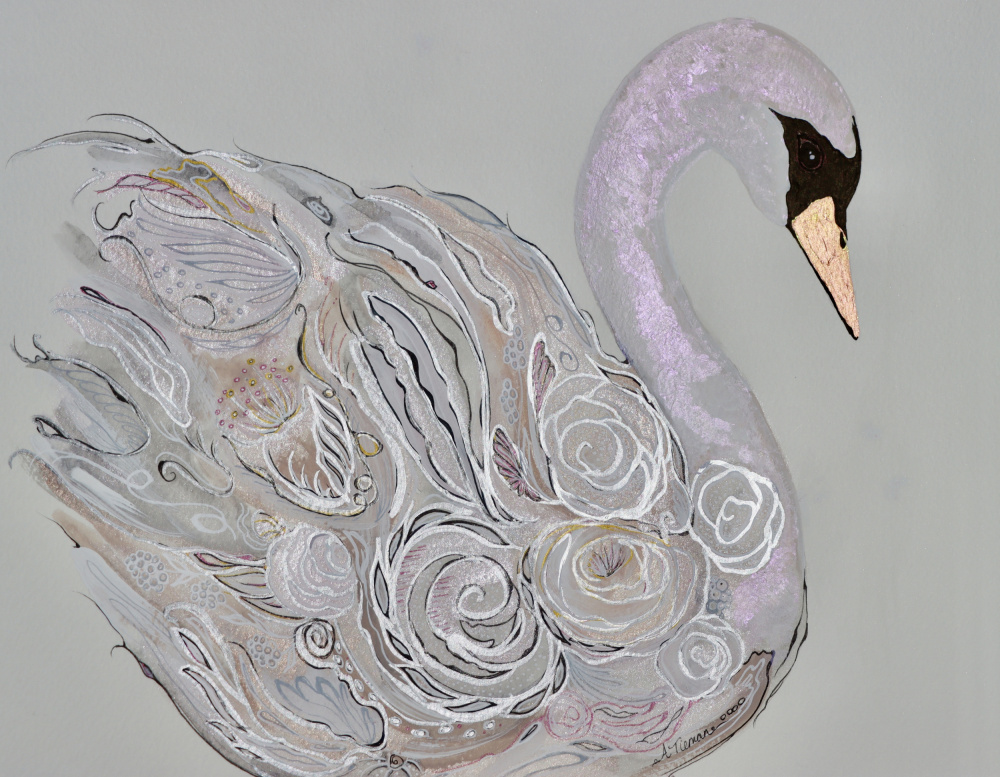 Elegant Swan von Amy Tieman