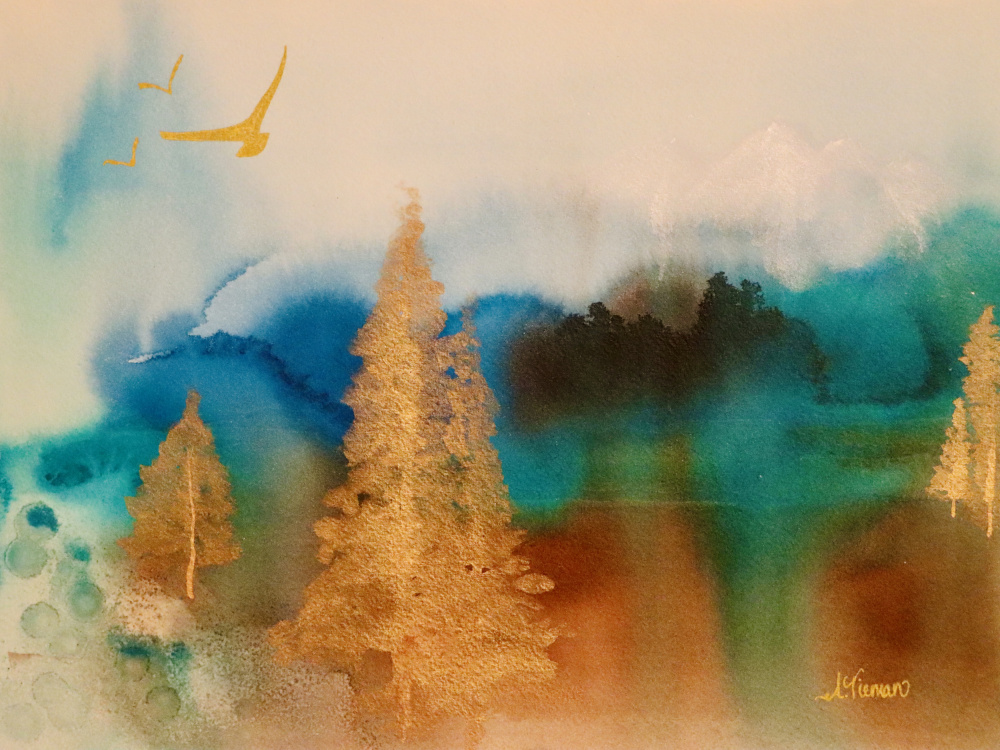 Golden Landscape von Amy Tieman