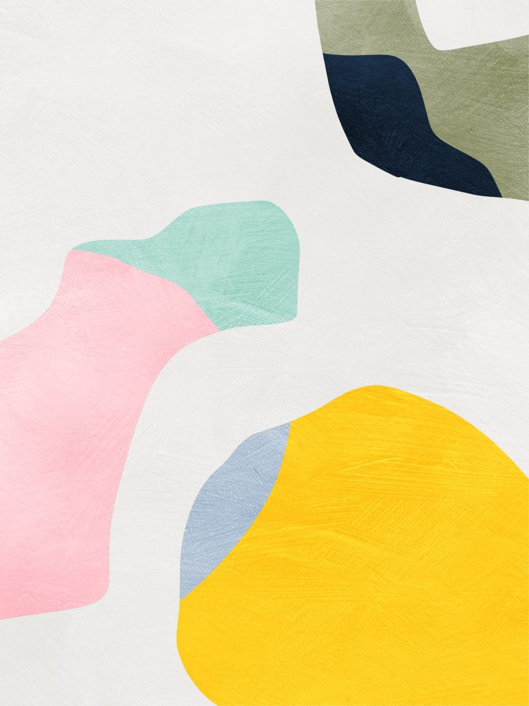 Pastel Minimal shapes von Ana Rut Bre