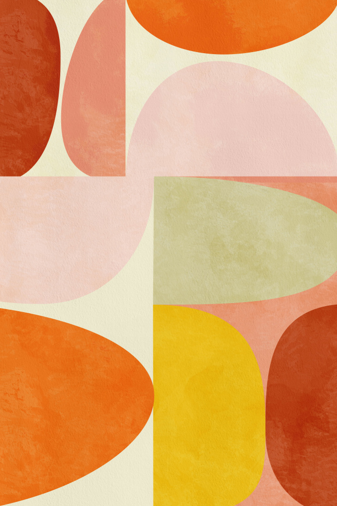 Warm Pastel Geometry von Ana Rut Bre