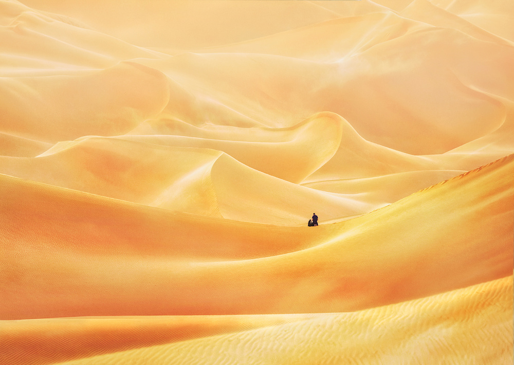 Golden Dunes in The Arabian Desert von Anas AlSubhi