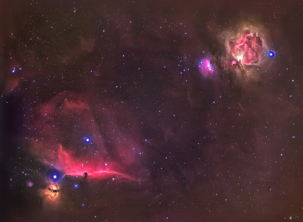 Orion Belt nebulas von Andrea Auf dem Brinke