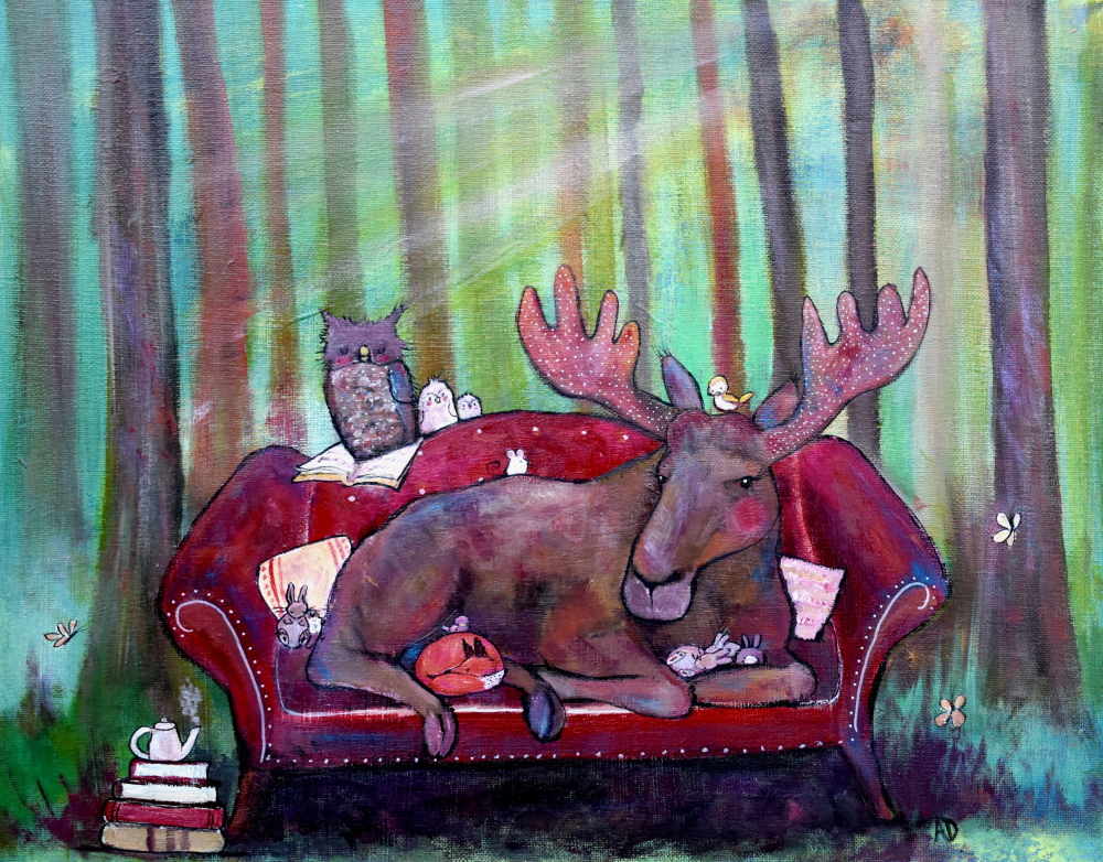 The Red Sofa von Andrea Doss