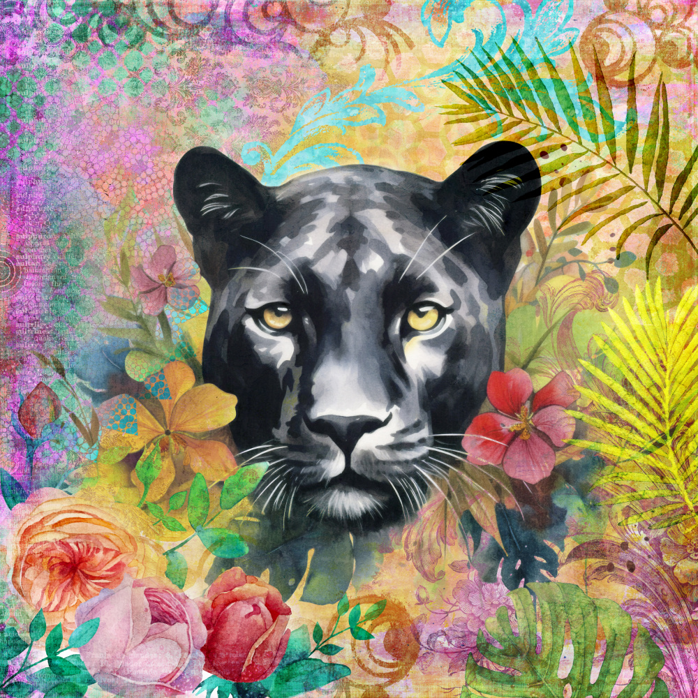 Cheetah Tropical Garden 3 von Andrea Haase