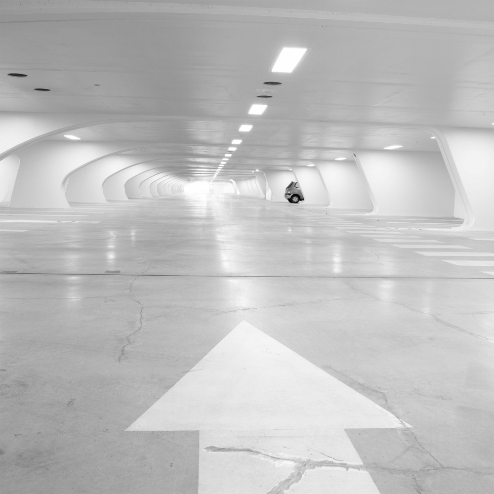 Parking, Liège-Guillemins Railway Station, Belgium von Andrea Klein