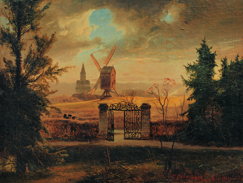 Schwarzrheindorf von Andreas Achenbach