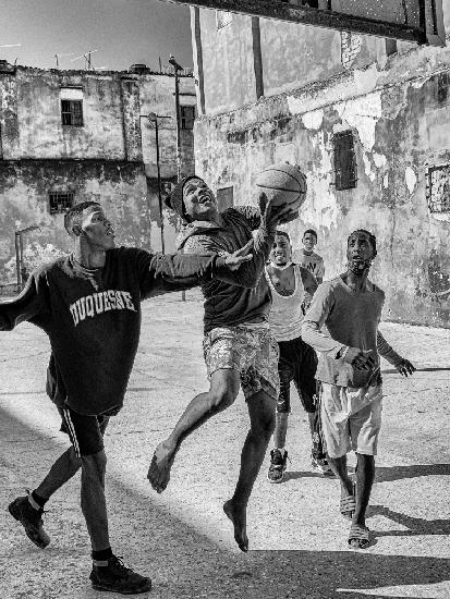 Playing Basketball