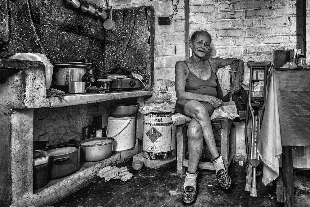 Maria, polio victim / Central Cuba von Andreas Bauer