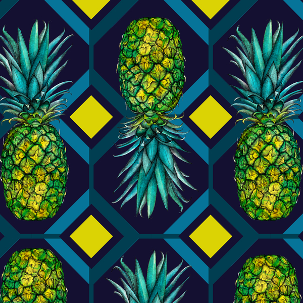 Pineapple geometric tile von Andrew Watson