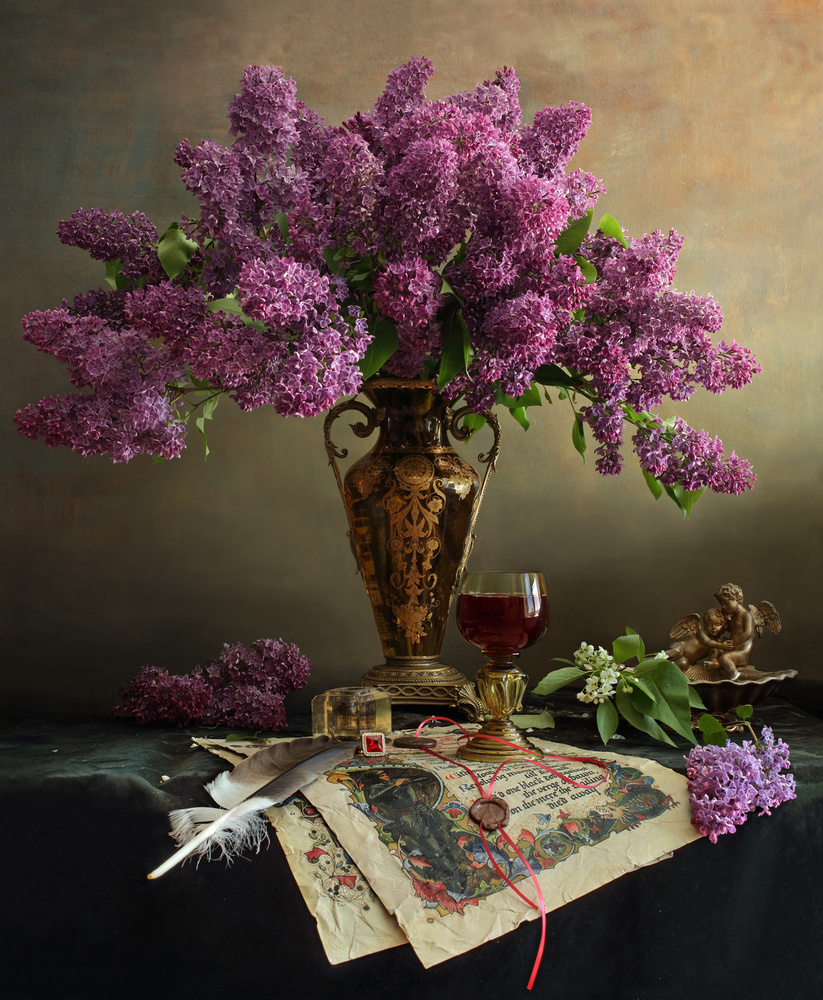 Still life with flowers von Andrey Morozov