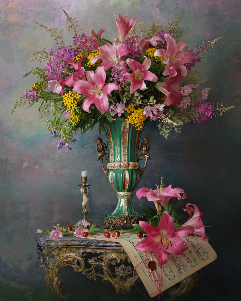 Still life with flowers von Andrey Morozov