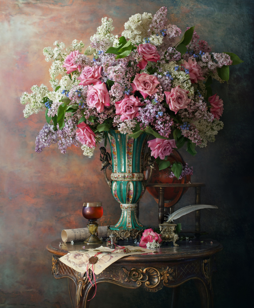 Still life with flowers von Andrey Morozov