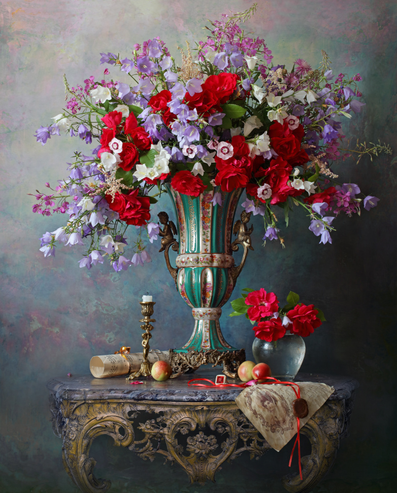 Still life with flowers von Andrey Morozov