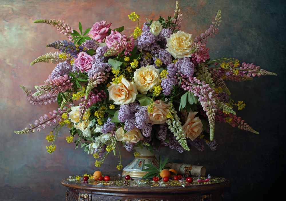 Still life with flowers von Andrey Morozov