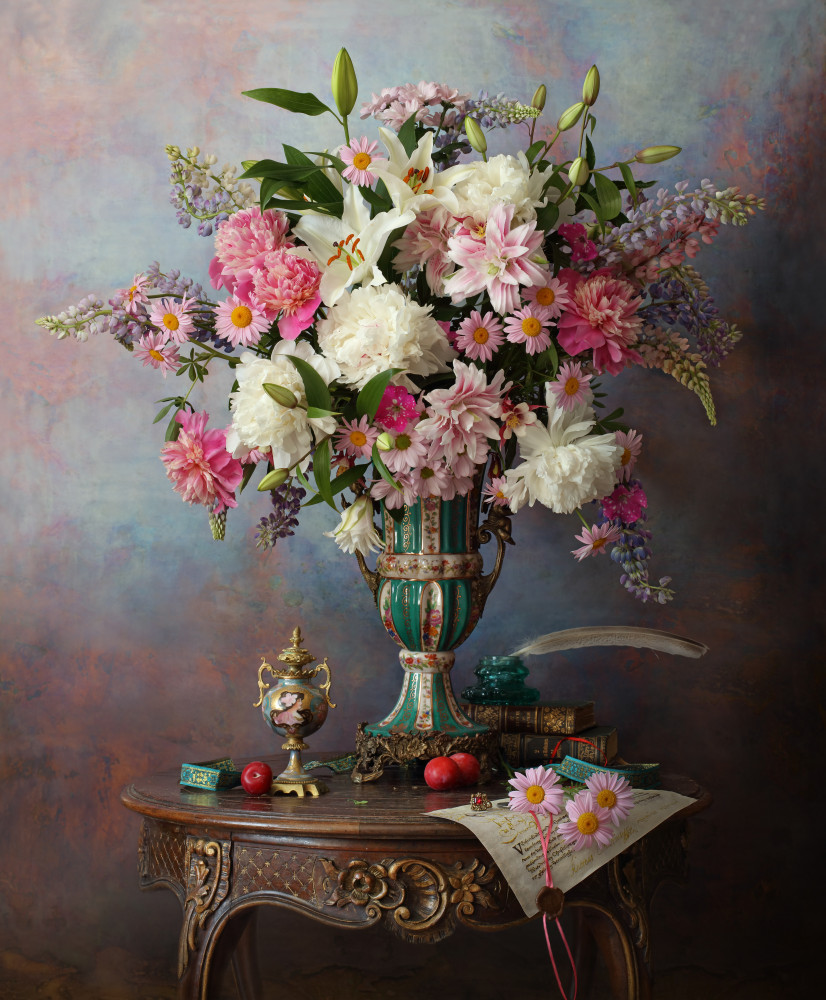 Still life with flowers von Andrey Morozov