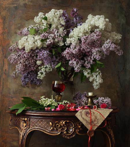 Still life with lilac flowers