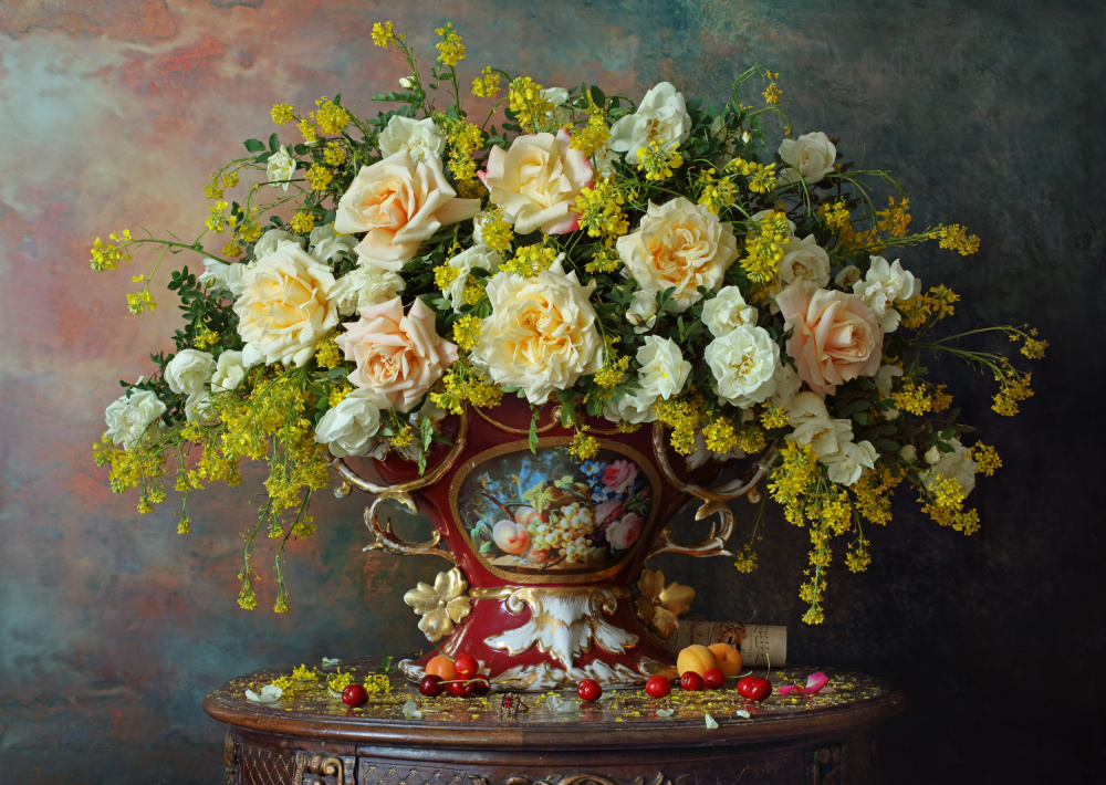 Still life with roses von Andrey Morozov