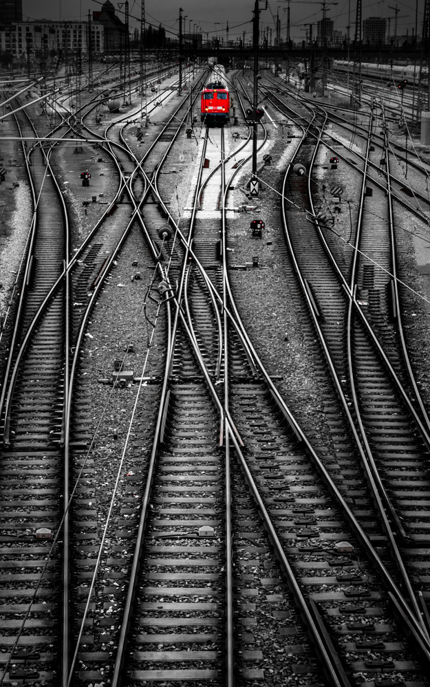 the red train von Andy Dauer