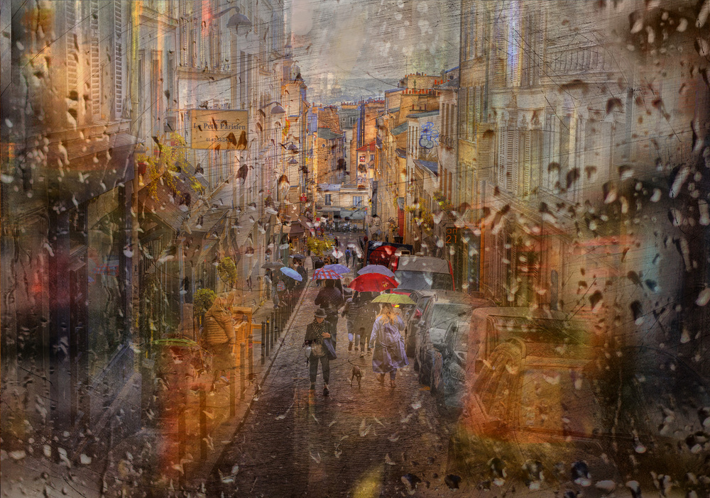 Rain in Paris von Anette Ohlendorf