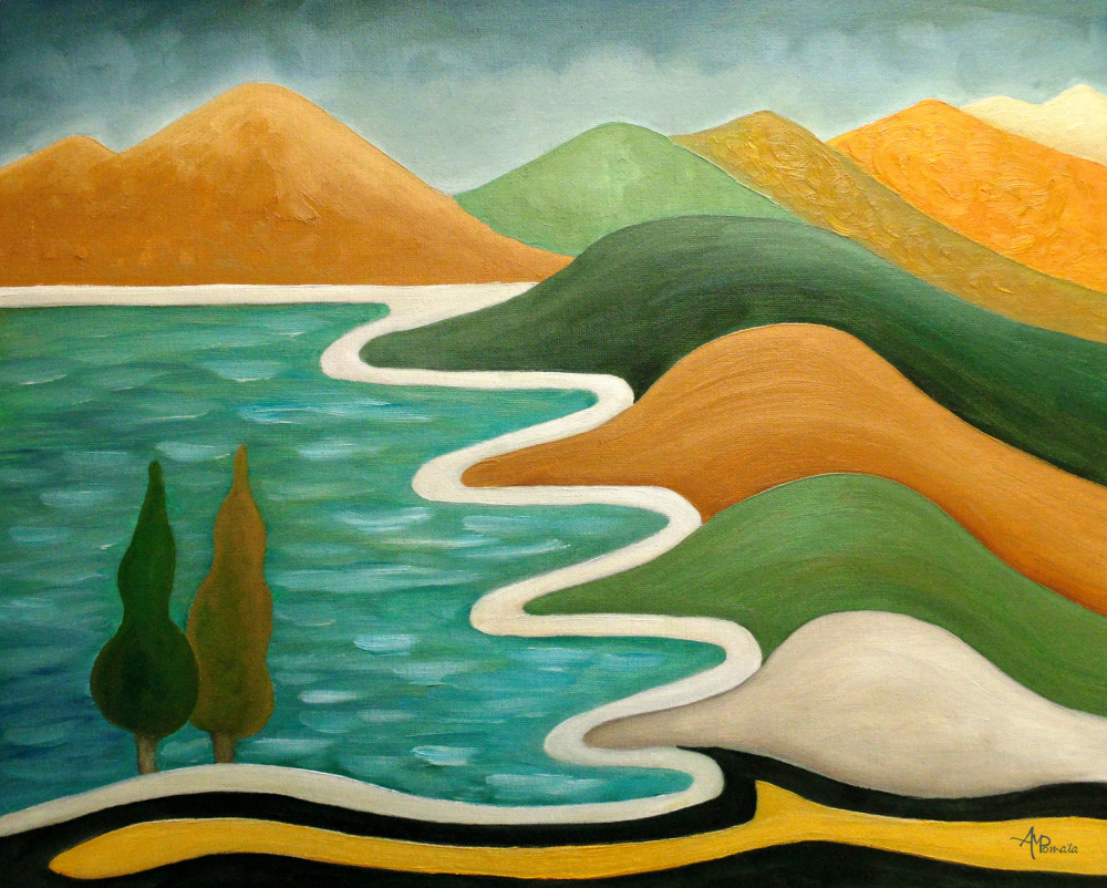 Winding Coast von Angeles M. Pomata