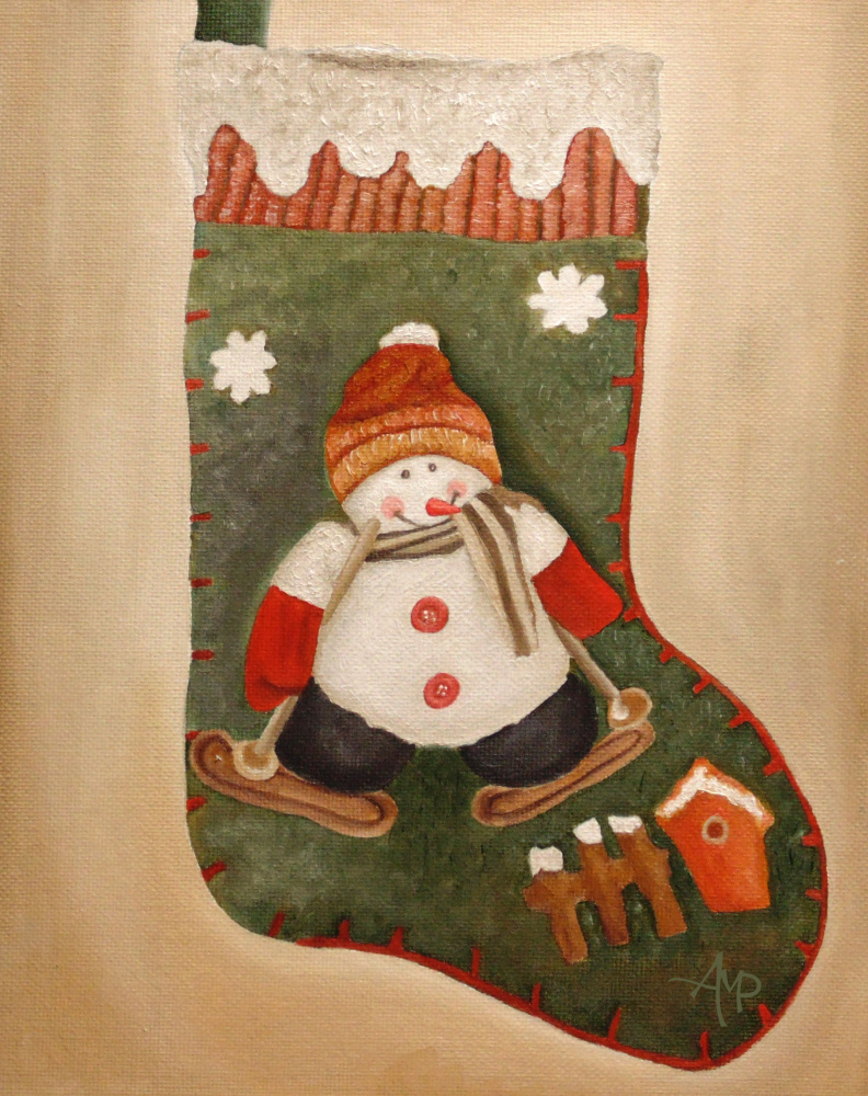 Christmas Stocking von Angeles M. Pomata