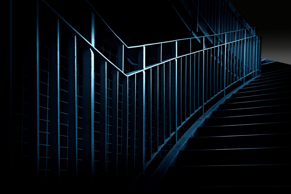 Blue Steel Stairs von Anita Martin AnnaPileaFotografie