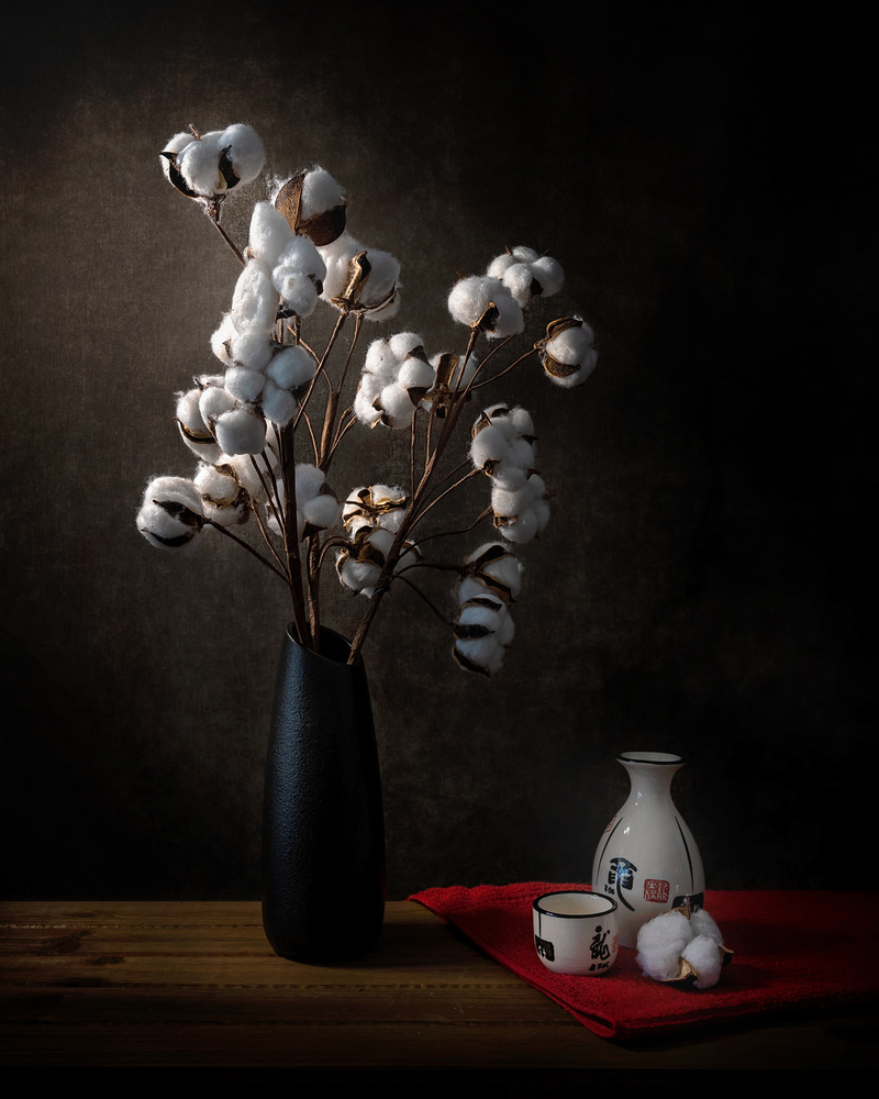 Cotton flowers von Annie Poreider