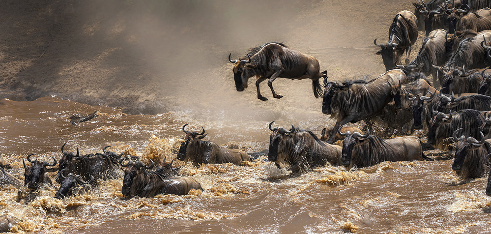 Crossing Masa river von Annie Poreider